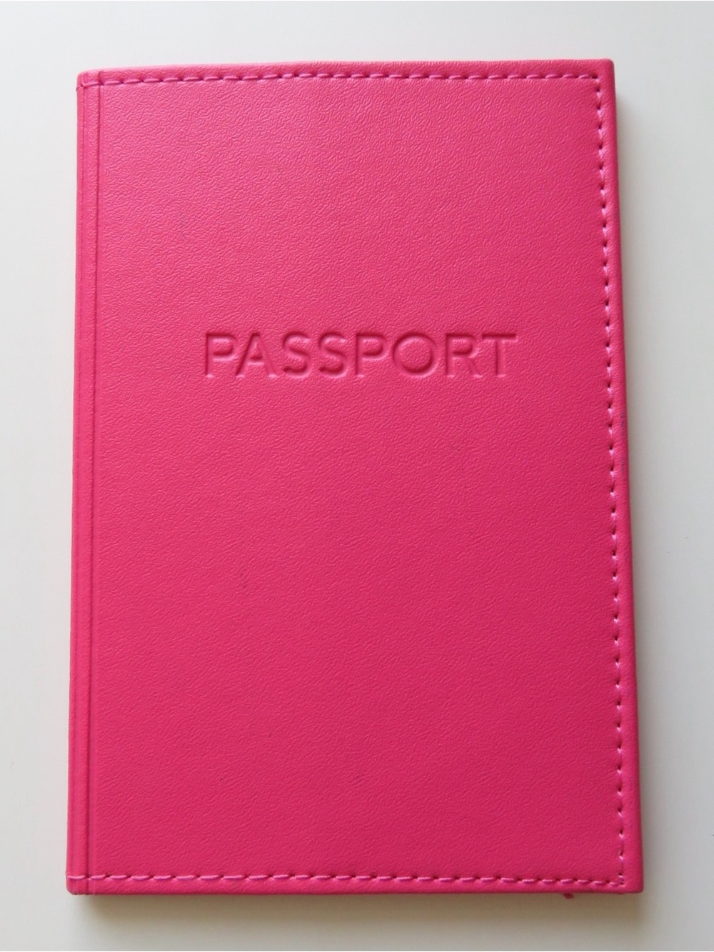 Pink passport case